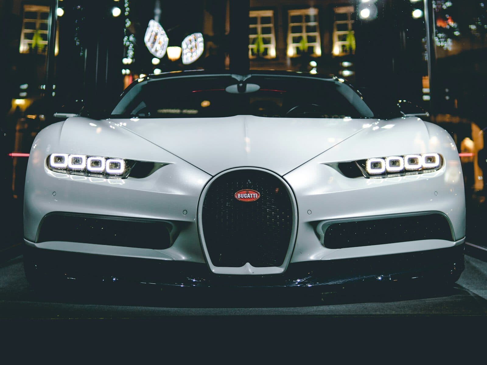 Bugatti Chiron at night